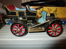 MASUDAYA MODERN TOYS, TIN LITHO LEVER ACTION CAR--1950'S--NICE