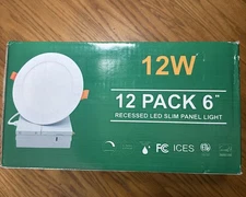 DZOMK 12 Pack 6 Inch 5CCT Ultra-Thin LED Recessed NEW SEALED