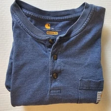 Men’s CARHARTT Original Fit 3-Button Short Sleeve Shirt Sz XL