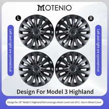 18 inch Wheel Cover for Model 3 Highland 2023-2025 New Storm Hubcap 4Pcs Rim Cap