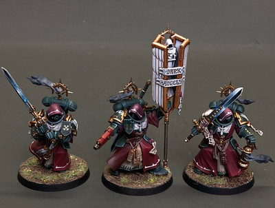 Inner Circle Companions Hand-Painted Warharmmer 40k Space Marines Dark Angels