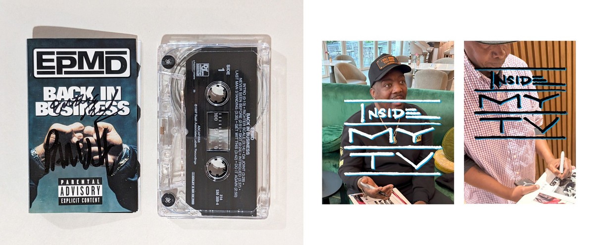 EPMD Signed BACK IN BUSINESS cassette tape ERICK SERMON & PARRISH