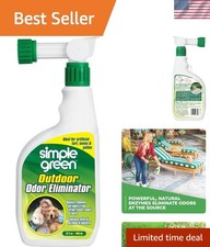 Powerful Pet Odor Eliminator for Patios  Yards - 32 oz Easy Spray Solution