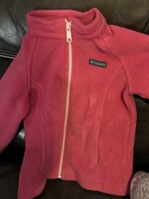 Columbia Toddlers Pink Full Zip Up Fleece 3T