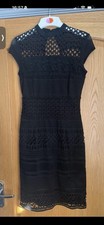 Stunning Black Lace Lipsy London Michelle Keegan Dress size 10