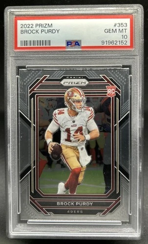 2022 Panini Prizm Brock Purdy RC Rookie #353 49ers PSA 10 GEM MINT