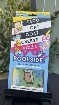 Taco Cat Goat Cheese Pizza   Poolside! Waterproof Card Game (NEW, Sealed)