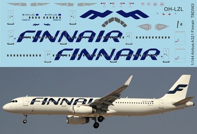 1/144 Decals für A321 FINNAIR DECAL LIVERY TBD563