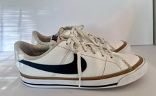 Nike Court Legacy Youth Size 5.5Y Women s Size 7 White/Desert Ochre/Black Unisex