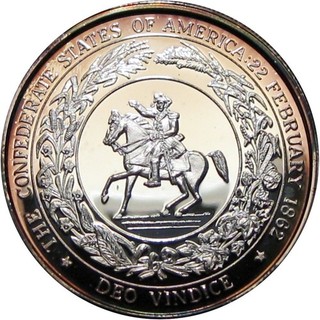 Kennesaw Georgia 0.999 SILVER Confederate 1 Troy Ounce General Train w/Case