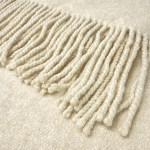 ASAUCE MELER - Beige Wool Scarf - Picture 5 of 5
