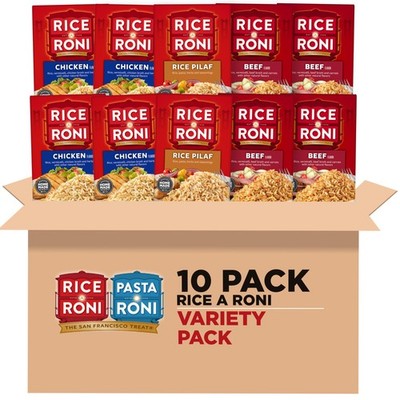 Rice-A-Roni Dinner Classics Variety Pack 10 Piece Assortment