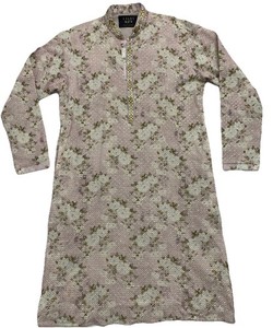 Kalki Kurta Dusty Pink W/ Mirror Seqin Mens Medium Made In India B27