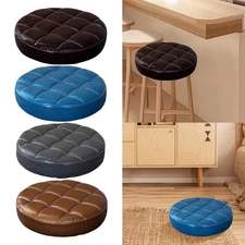 Round Bar Stool Seat PU Leather Replace Parts Comfortable Seat Replacement for
