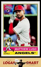 Matthew Lugo 2025 Topps Heritage #546 RC Los Angeles Angels