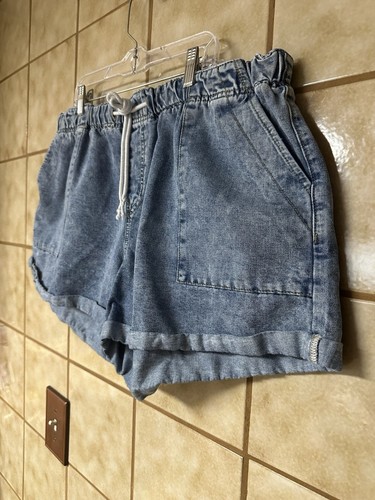 Pantaloncini denim larghi Shein Curve donna più retrò vintage ispirazione Y2K, taglia 22 - Foto 6 di 10