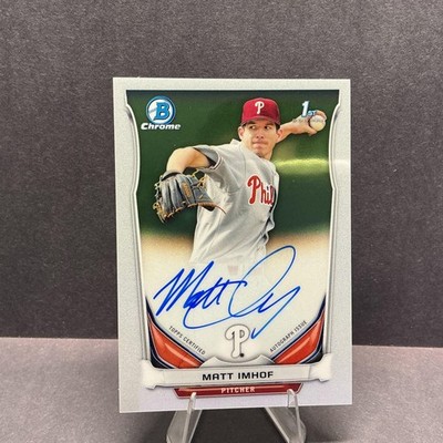 2014 Bowman Draft #BCA-MI Matt Imhof Chrome Draft Pick Autographs