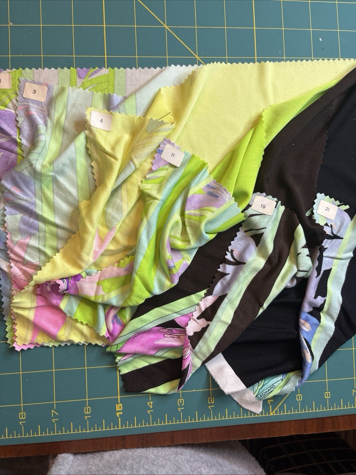 VTG Leonard Paris Partial Sample Books “Jasmina” Silk Jersey Prints 1970s French