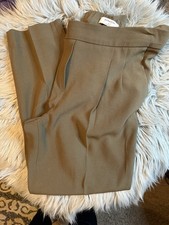 Aritzia Babaton Women's Size 6 Quentin Cropped Crepe Pant Beige