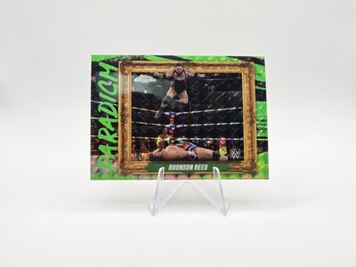Bronson Reed 2025 Topps Chrome WWE Paradigm Green Refractor SP #/75 #PAR-BRR