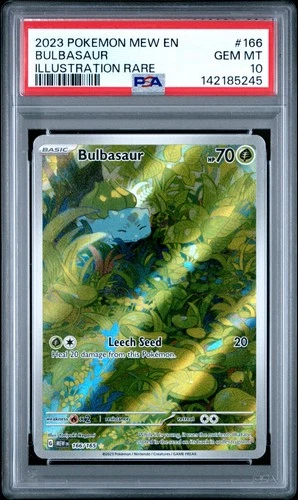 Bulbasaur 166/165 PSA 10 Illustration Rare Mew 151 Pokemon Card Game