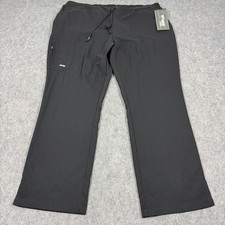 Grey's Anatomy Signature Scrub Pant Women's Size 3XL Actual Fits 43x31.5 Black