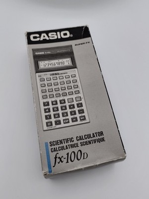 Casio wissenschaftlicher Taschenrechner Fx-100d im Original Etui und Box - funktioniert nicht