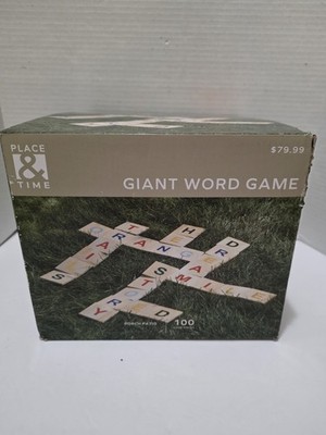 Place And Time Giant Outdoor/ Indoor  Word Game ( Scrabble)