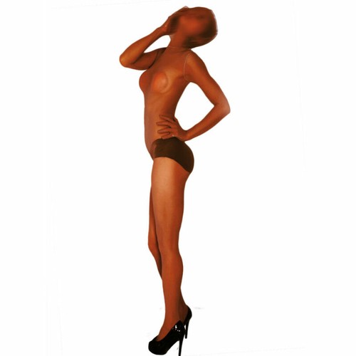 Sexy Sheer 2 Zipper Zentai Full Bodyhose Bodysuit Catsuit Jumpsuit Gloves & Mask - Picture 10 of 12