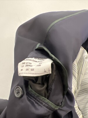 LORO PIANA SUPER 120 Brooks Brothers Men's Black Solid Wool Blazer