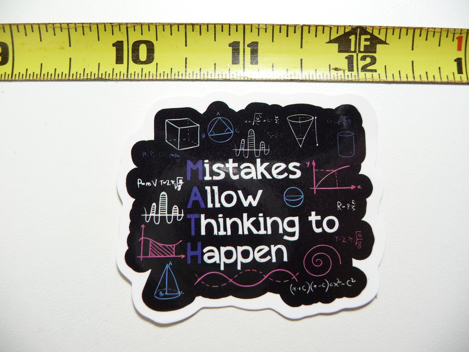 MATH MISTAKES ALLOW THINKING TO HAPPEN DECAL STICKER TEACHER STUDENT SCHOOL