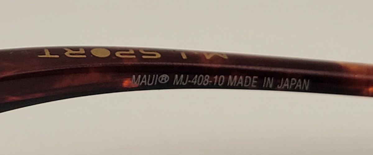 Maui Jim MJ Sport MJ-408-10 Sandy Beach rimless wrap sunglasses 56