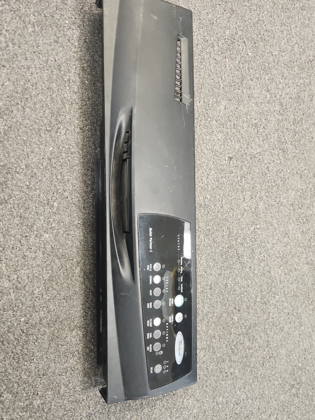 WHIRLPOOL QUIET PARTNER I/1 Dishwasher CONTROL PANEL BLACK 8575644 FREE