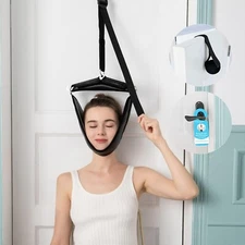 Neck Stretcher Cervical Traction Device for Home Use - Portable Neck Traction...
