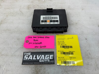 03-06 Chevrolet GMC Savana Express Body Kontrolle Modul Bcm 10367689