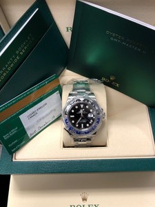 Rolex blnr Gmt Master Ii 40mm Stainless Steel Batman Watch Ebay