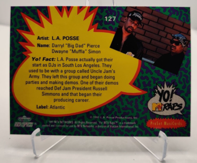 1991 YO! MTV Raps #127 LA Posse music trading card | eBay