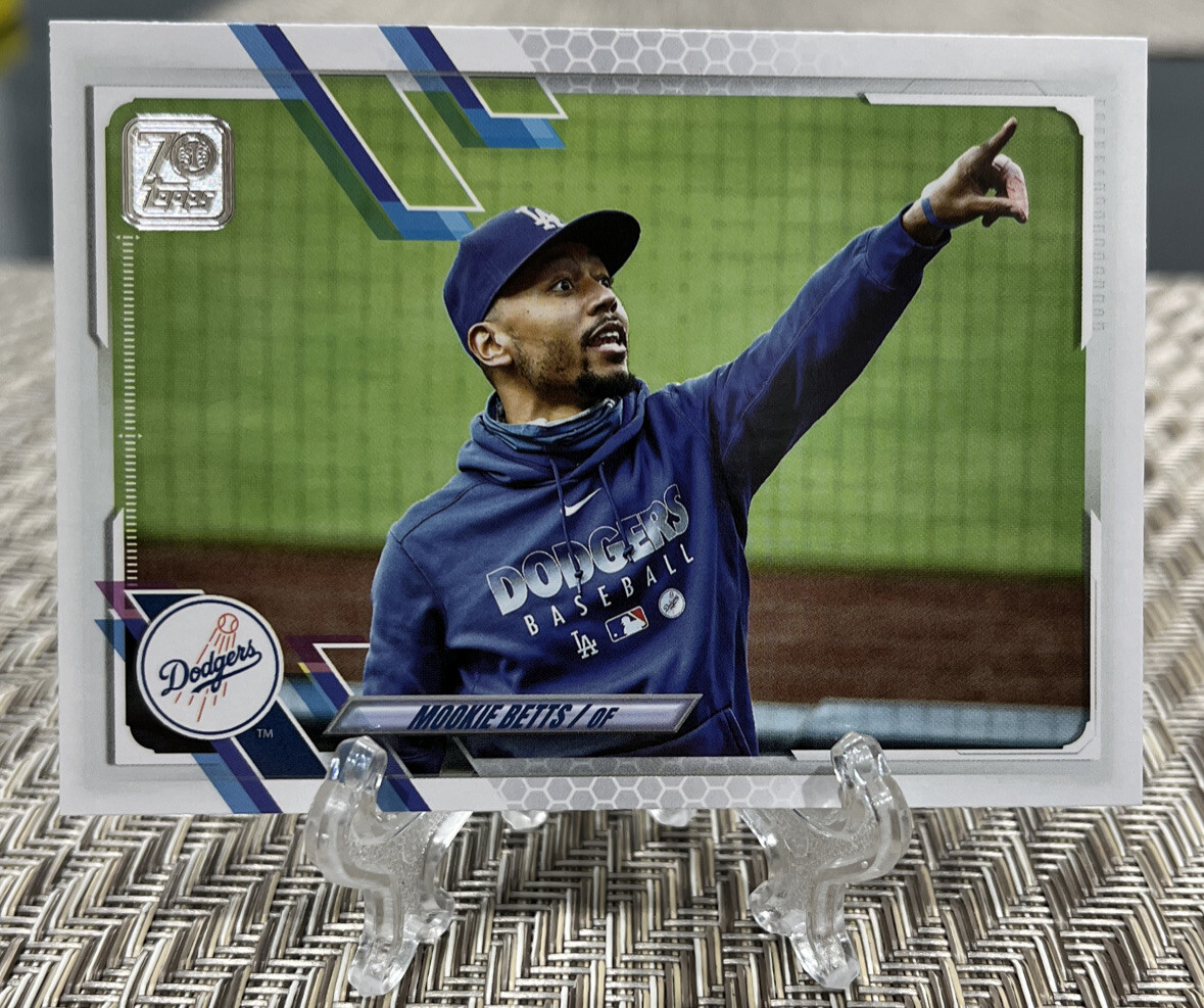 2021 TOPPS SERIES 1 MOOKIE BETTS #13 IMAGE VARIATION SP DODGERS