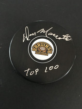 DON MARCOTTE AUTO'D  BOSTON BRUINS CENTENNIAL PUCK W/ 