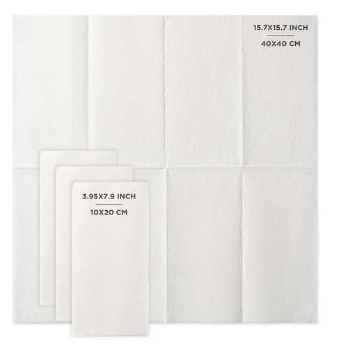 White Linenfeel Dinner Paper Napkins For Dinners Parties Hand Towels And Caterin - Picture 3 of 5