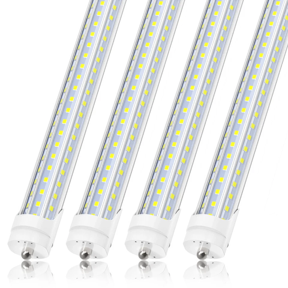 4~100 Pack T8 8FT LED Tube Light Single Pin FA8 8FT LED Shop Lights 45W 72W 120W - Image 3 of 4