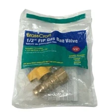 BrassCraft PSSD-41 / 1/2" FIP Gas Ball Valve - New