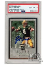 Brett Favre 1996 Donruss Elite Series Autograph Card /10000 #9 PSA/DNA 10