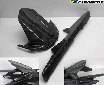 Garde Boue Hugger Arrière Carbone + Garde-Chaîne SUZUKI GSX-S 1000 2015 - 2026 - Photo 1/4