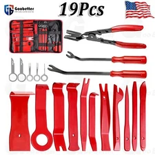 19pcs Car Trim Removal Tool Kit Radio Hand Pry Panel Door Interior Clip Plastic