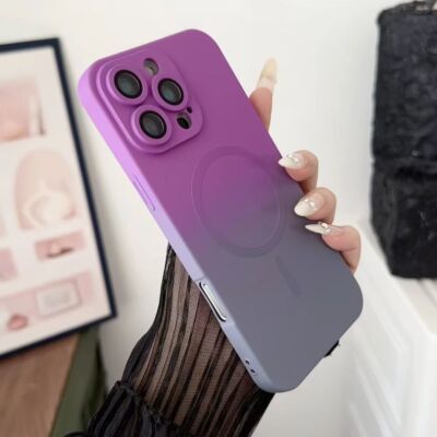 Gradient Magnetic Phone Case For iPhone 16 Pro Max 15 14 13 12 11 Magsafe Cover