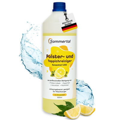 Sommertal Polsterreiniger Konzentrat 1L für Waschsauger Teppich Auto Sofa