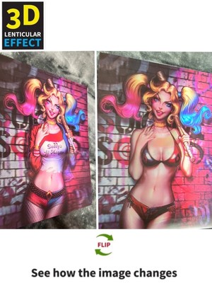 DC-Harley Quinn,Poster 3D Lenticular Flip Effect,2 Images In One