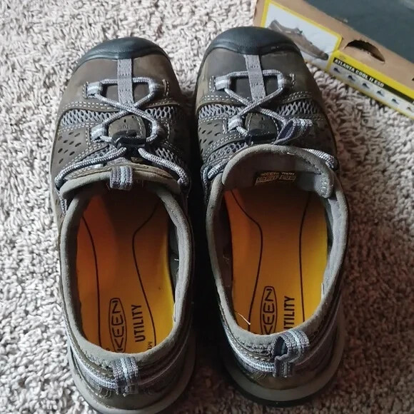 Keen Utility Donna Atlanta Cool II Basso Lavoro Escursionismo ESD Punta Acciaio 8W Nuovo con Scatola