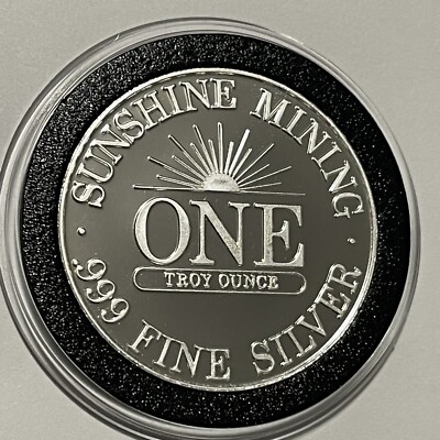 1982 Sunshine Mining Eagle PROOF Coin 1 Troy Oz .999 Fine Silver